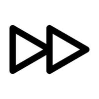 Forward video icon vector