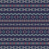 Aztec tribal seamless pattern with geometric elements vector