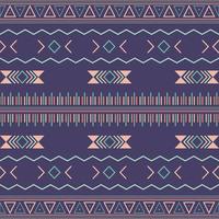 Aztec tribal seamless pattern with geometric elements vector