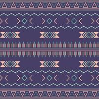 Aztec tribal seamless pattern with geometric elements vector