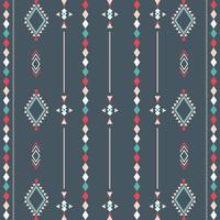 Aztec tribal pattern with geometric shapes vector