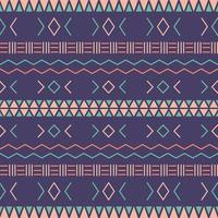 Aztec tribal seamless pattern with geometric elements vector