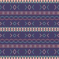 Aztec tribal seamless pattern with geometric elements vector