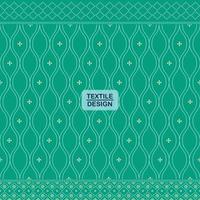 patrón de frontera sari bandhani textil tradicional verde sin costuras vector