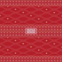 Seamless traditional textile bandhani sari border pattern vector