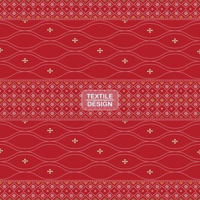 Seamless traditional textile bandhani sari border pattern