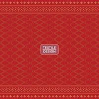 Seamless red geometric motif ulos batak pattern vector