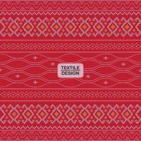 Red seamless geometric motif ulos batak pattern vector