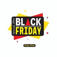 Special offer Black friday sale poster vector