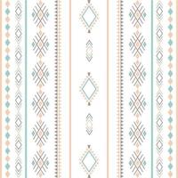 Aztec ethnic tribal seamless pattern with geometric shapes vector