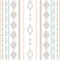 Aztec ethnic tribal seamless pattern with geometric shapes vector