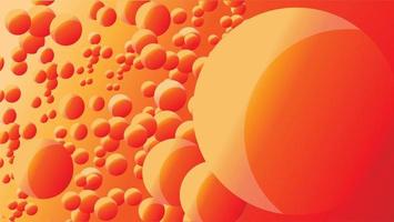 diseño de burbuja naranja vector