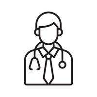 Male Doctor Icon vector