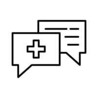 Medical Consultation Icon vector