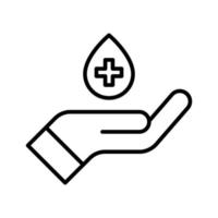 Blood donation icon vector