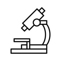 icono de microscopio de laboratorio vector