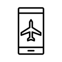 Airplane mode icon vector