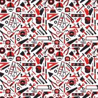 Construction and repair tools pattern vector