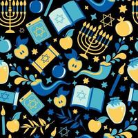 Jewish seamless pattern vector