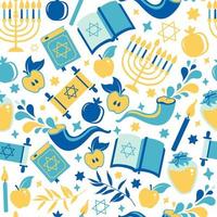 Jewish seamless pattern vector