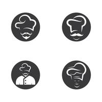 conjunto de iconos de chef vector