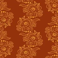Batik ornaments seamless pattern. vector