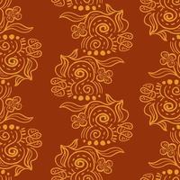 Batik ornaments seamless pattern. vector