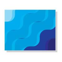 Blue Dynamic wave color background vector