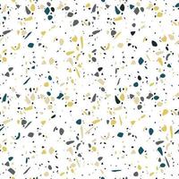 Terrazzo seamless pattern design with hand drawn rocks. vector