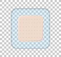 Medical plaster isolated on transparent background vector