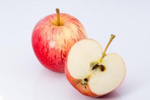 Apples on white background photo