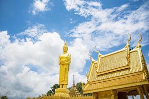 The golden temple of Wat Paknam Jolo, Thailand photo