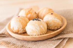 Plate of mung bean pastries photo