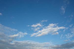 Blue sky with clouds photo