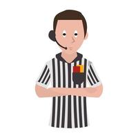 Cartoon soccer referee vector