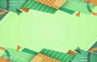 Abstract Green Geometric Background vector