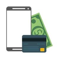 compras online y pago electrónico vector