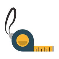 Measuring tape tool icon vector
