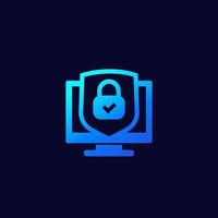 Data protection and privacy icon vector