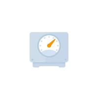 Meter icon on white vector