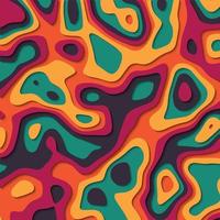 Paper cut out background in vibrant colors vector