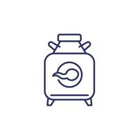 Sperm bank, cryobank line icon vector