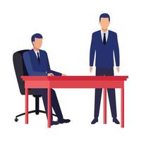Business people working together vector