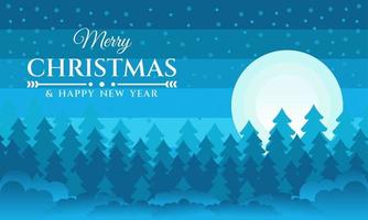 Merry Christmas and Happy New Year background vector