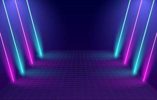 Neon Light Gate Background vector