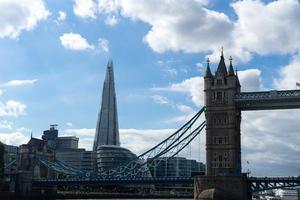 London Tower bridge under a blue sky