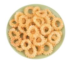 Top view of round ring snacks photo