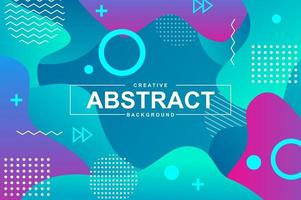 Abstract design with dynamic liquid shapes vector