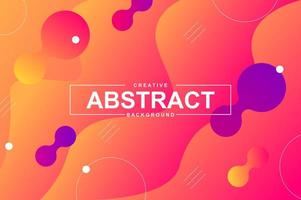 Abstract design with dynamic liquid shapes vector