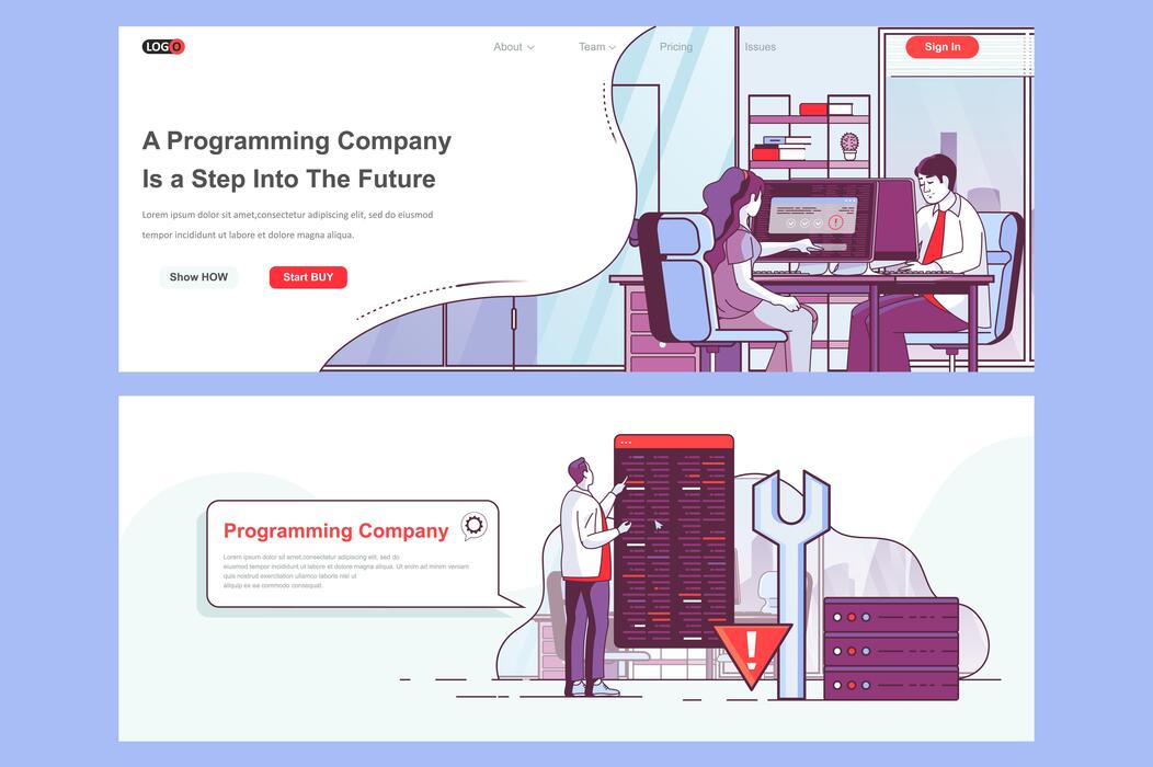 Programming Banner Vector Art, Icons, and Graphics for Free Download